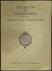 Image of Geschiedenis Der Ondernemingen Van Het Mangkoenagorosche Rijk